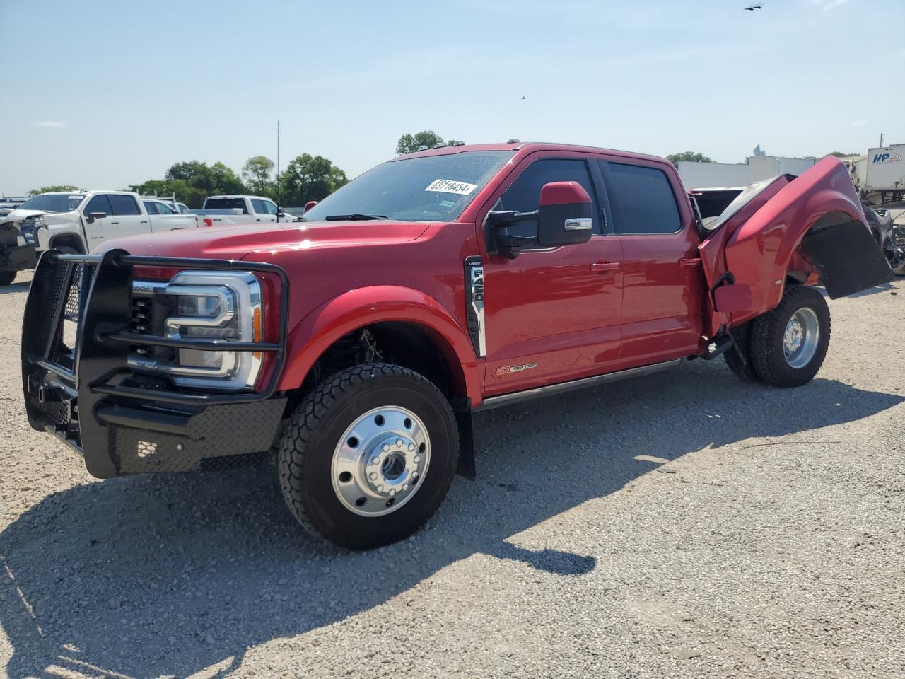 FORD F450 SUPER 2023 red  diesel 1FT8W4DM8PEC22739 photo #1