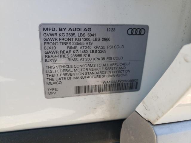 2024 Audi Q5 E Premium 55 VIN: WA1G2AFY3R2055503 Lot: 61936654