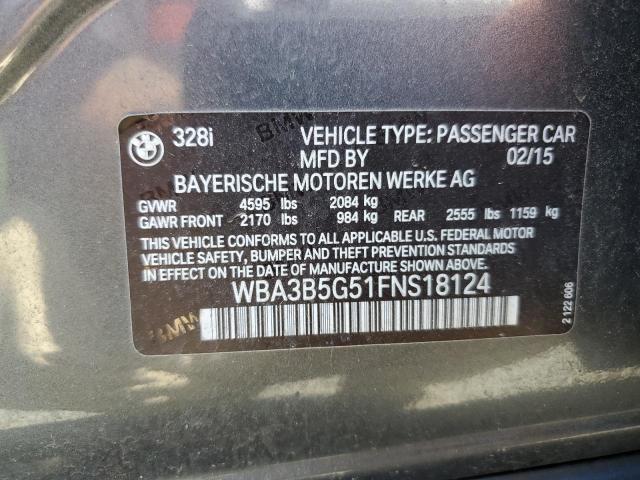 2015 BMW 328 Xi Sulev VIN: WBA3B5G51FNS18124 Lot: 61377444