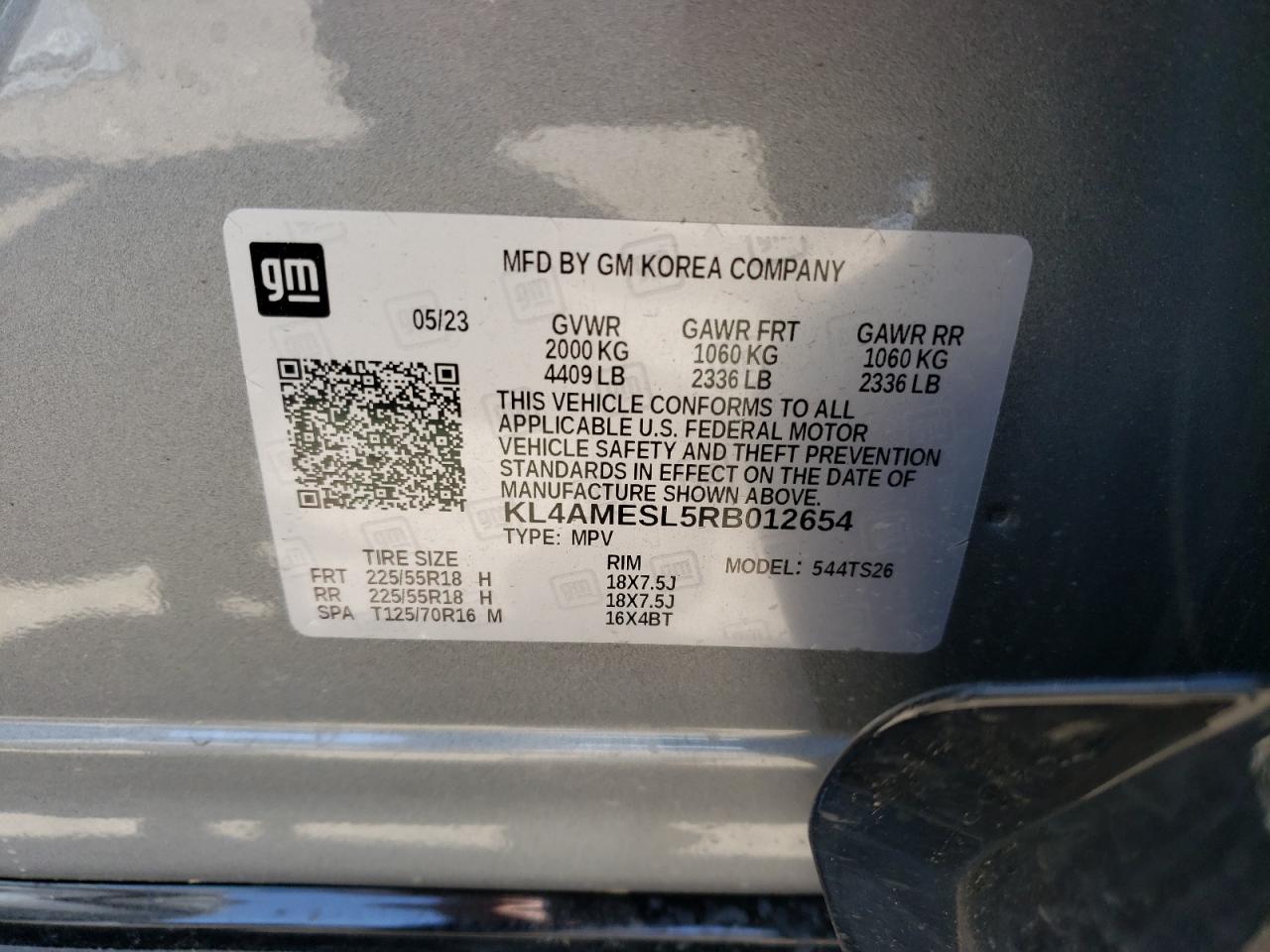 KL4AMESL5RB012654 2024 Buick Encore Gx Sport Touring