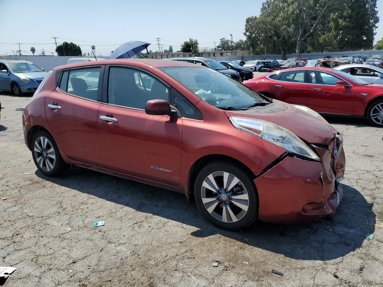 Lot #2852653854 2015 NISSAN LEAF S