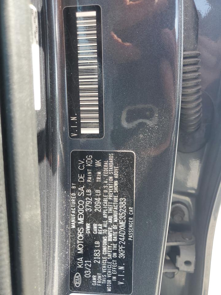 3KPF24ADXME352383 2021 Kia Forte Fe