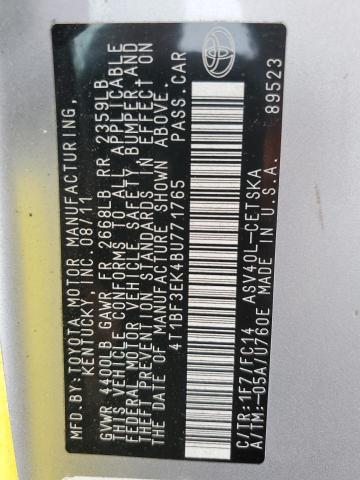 4T1BF3EK4BU771765 2011 Toyota Camry Base