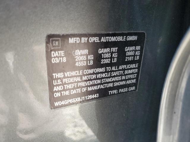 2018 BUICK REGAL ESSE W04GP6SX8J1126443