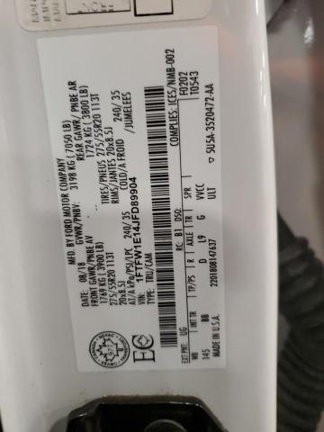 2018 Ford F150 Supercrew VIN: 1FTFW1E14JFD89904 Lot: 62674984