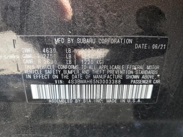 2022 SUBARU LEGACY SPO 4S3BWAH65N3003388