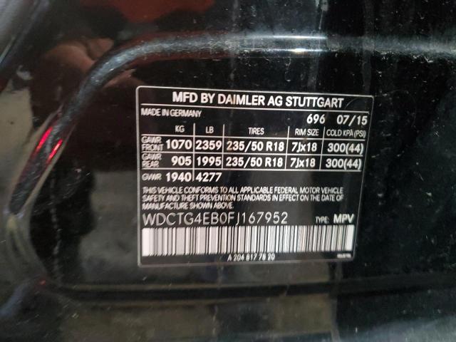 2015 MERCEDES-BENZ GLA250 - WDCTG4EB0FJ167952