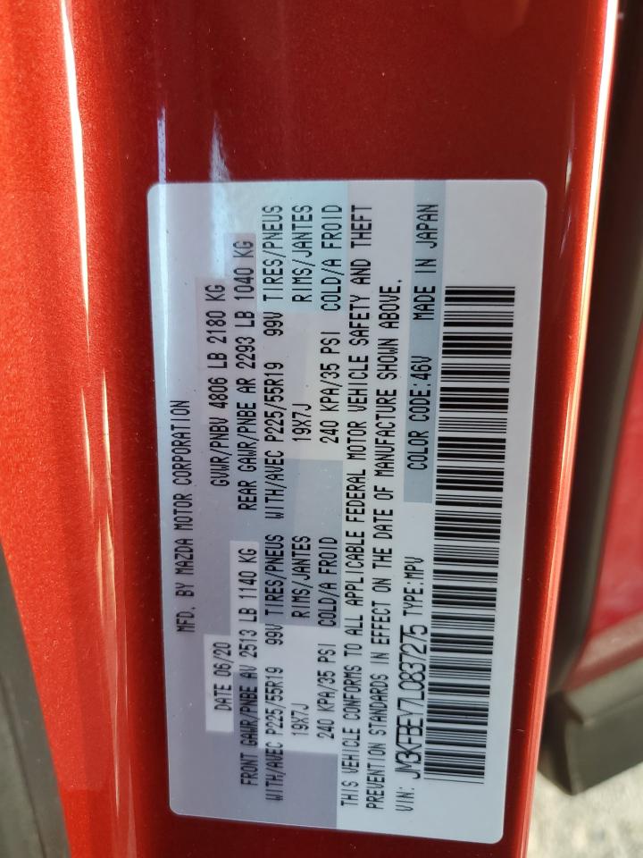 JM3KFBEY7L0837275 2020 Mazda Cx-5 Signature