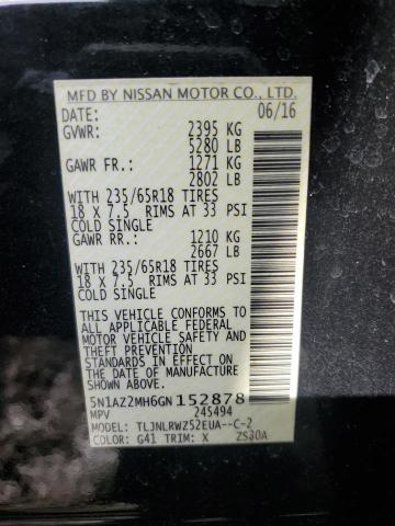2016 NISSAN MURANO S - 5N1AZ2MH6GN152878