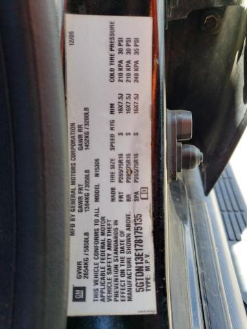 2007 Hummer H3 VIN: 5GTDN13E178175135 Lot: 61794334