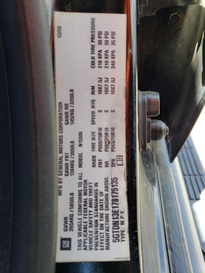 5GTDN13E178175135 2007 Hummer H3