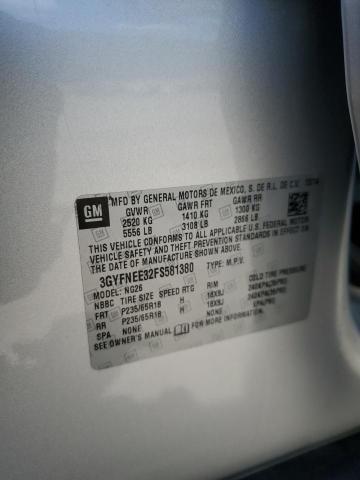 2015 Cadillac Srx Luxury Collection VIN: 3GYFNEE32FS581380 Lot: 62885074