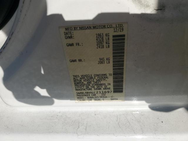 2020 NISSAN ALTIMA S - 1N4BL4BVXLC211697