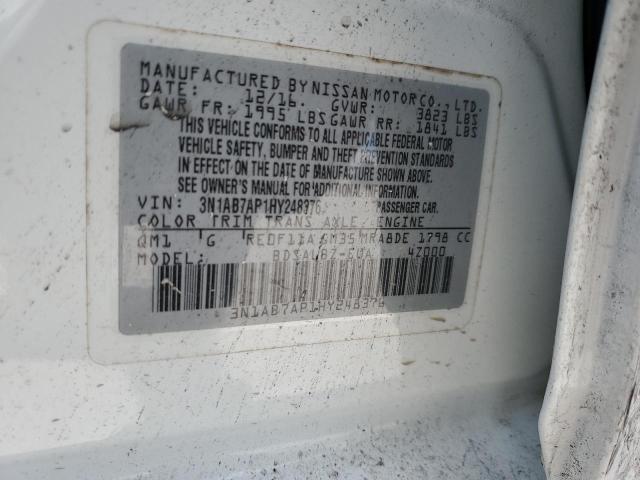 2017 Nissan Sentra S VIN: 3N1AB7AP1HY248376 Lot: 61203274