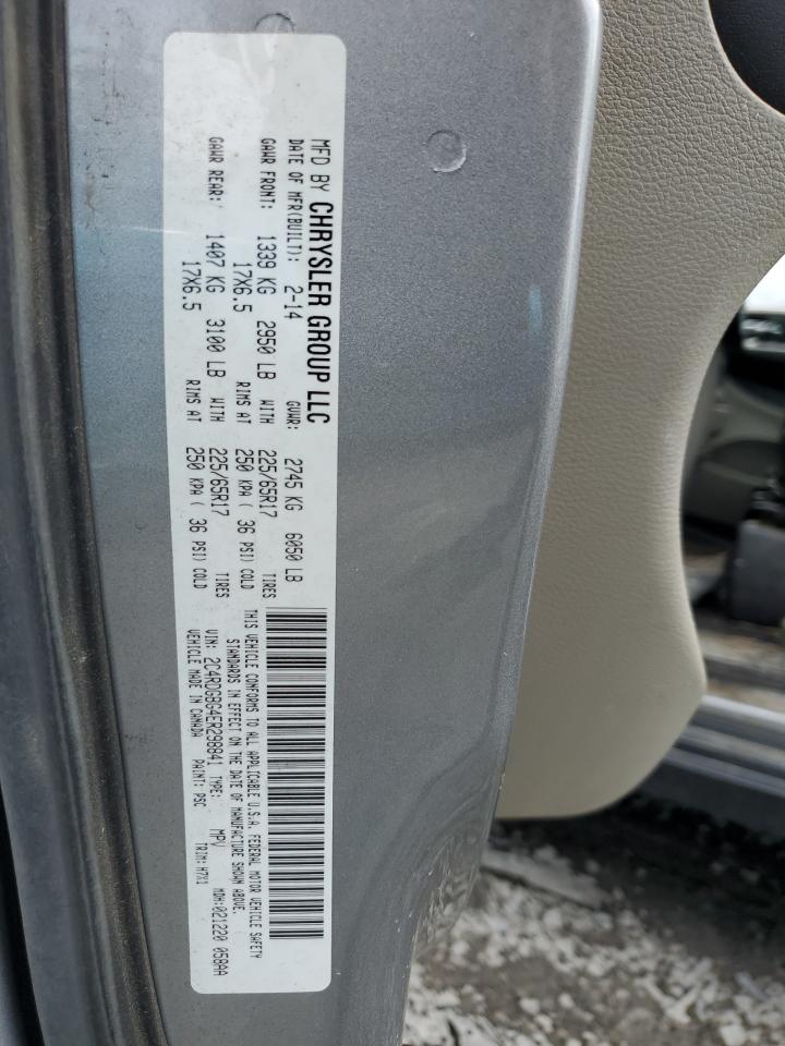 2014 Dodge Grand Caravan Se vin: 2C4RDGBG4ER298841