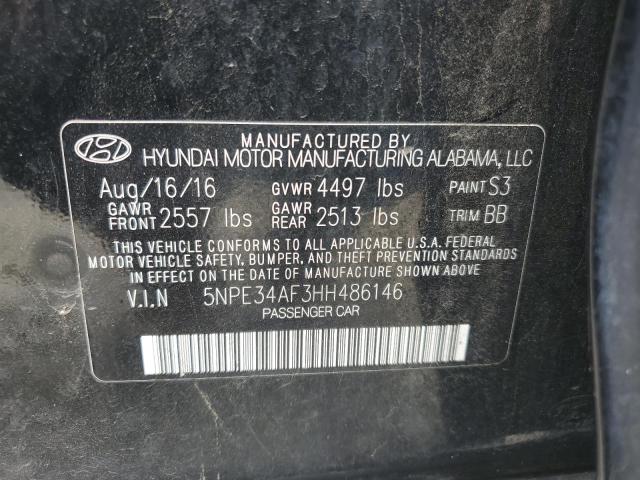 2017 HYUNDAI SONATA SPO - 5NPE34AF3HH486146