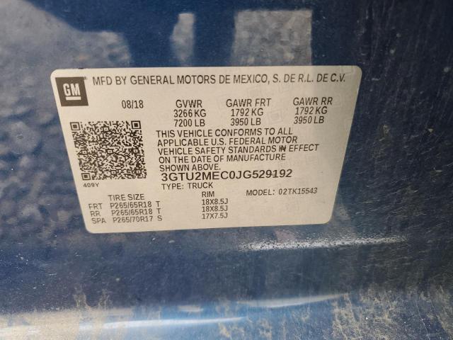 VIN 3GTU2MEC0JG529192 2018 GMC Sierra, K1500 Sle no.12