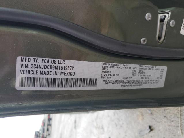 2021 Jeep Compass Limited VIN: 3C4NJDCB9MT519872 Lot: 60271914