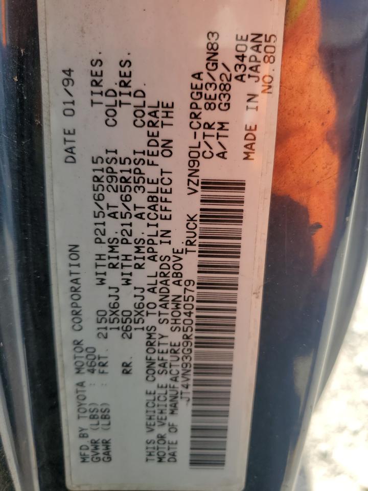 JT4VN93G9R5040579 1994 Toyota Pickup 1/2 Ton Extra Long Wheelbase Sr5