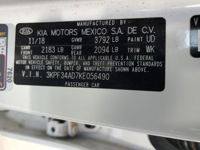2019 KIA FORTE GT L - 3KPF34AD7KE056490