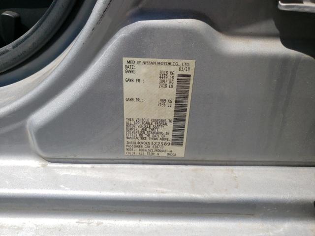 2019 NISSAN ALTIMA SR - 1N4BL4CW0KN322589