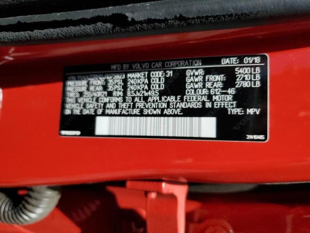 2018 VOLVO XC60 T6 R- YV4A22RM2J1075923