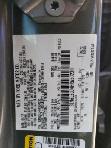 2017 LINCOLN MKZ HYBRID - 3LN6L5LU4HR650230
