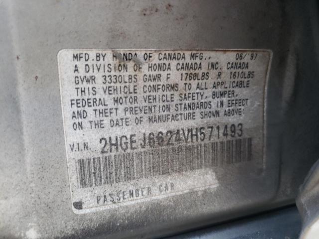2HGEJ6624VH571493 1997 Honda Civic Dx