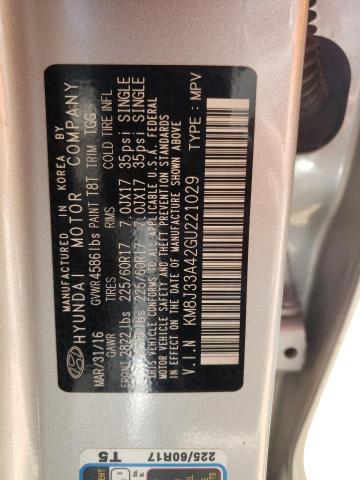 2016 Hyundai Tucson Limited VIN: KM8J33A42GU221029 Lot: 60675604