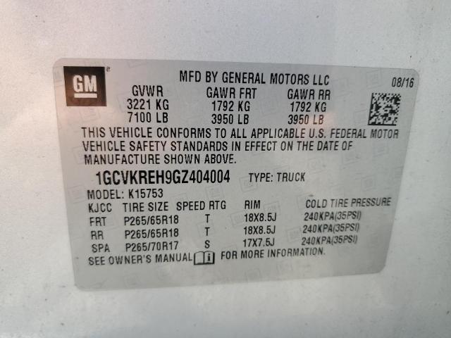 2016 CHEVROLET 1500 SILVE - 1GCVKREH9GZ404004