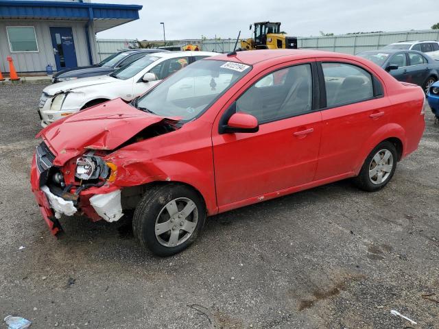 CHEVROLET AVEO LS 2010 red  gas KL1TD5DEXAB119711 photo #1