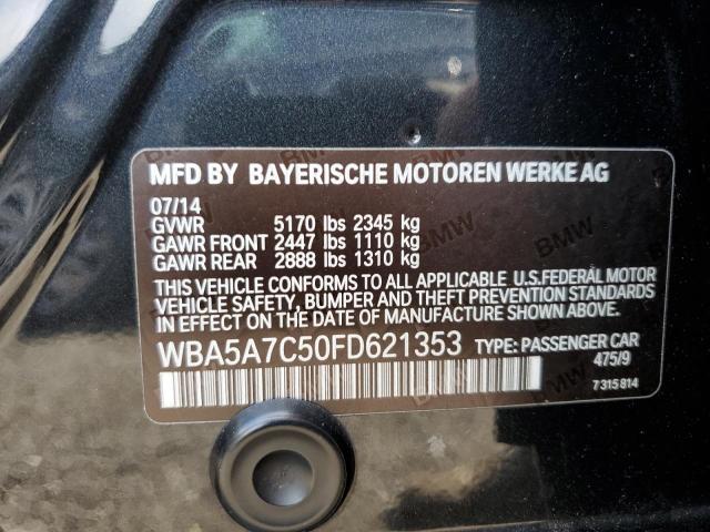 2015 BMW 528 Xi VIN: WBA5A7C50FD621353 Lot: 62388914