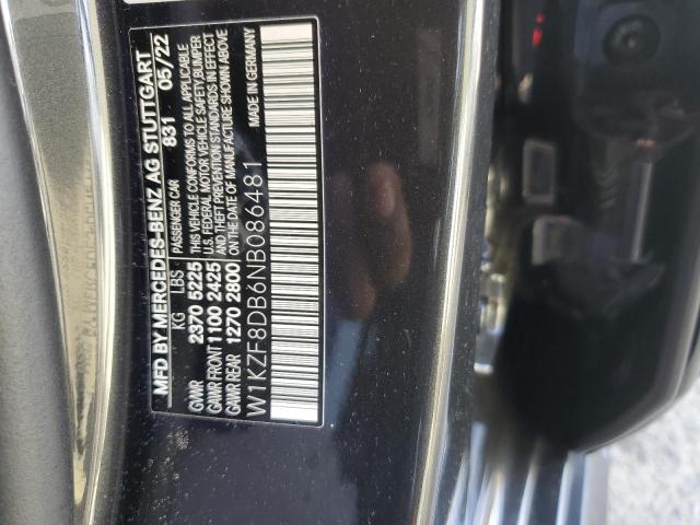 2022 MERCEDES-BENZ E 350 - W1KZF8DB6NB086481