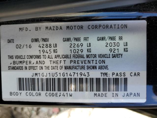 2016 Mazda 6 Sport VIN: JM1GJ1U51G1471943 Lot: 61260404