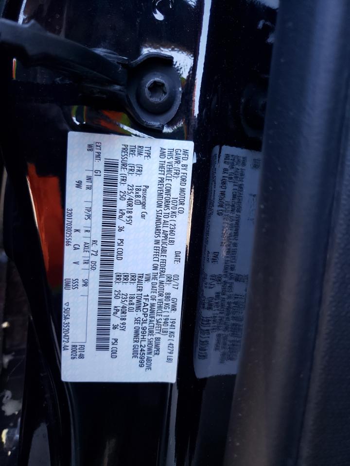 1FADP3L99HL245999 2017 Ford Focus St