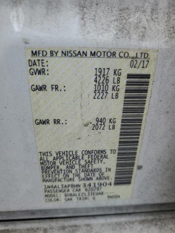 2017 NISSAN ALTIMA 2.5 - 1N4AL3AP8HN341904