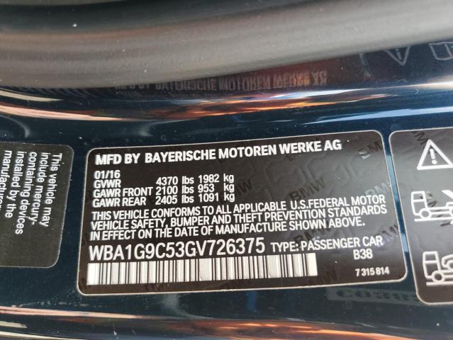 VIN WBA1G9C53GV726375 2016 BMW 2 Series, 228 Xi Sulev no.12