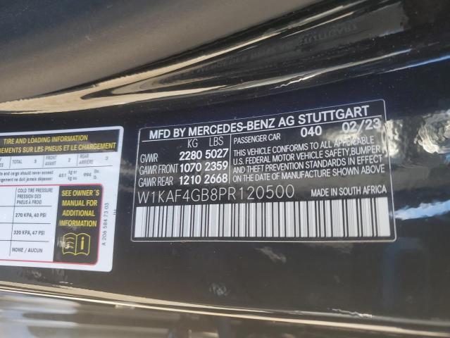 VIN W1KAF4GB8PR120500 2023 Mercedes-Benz C-Class, 300 no.13