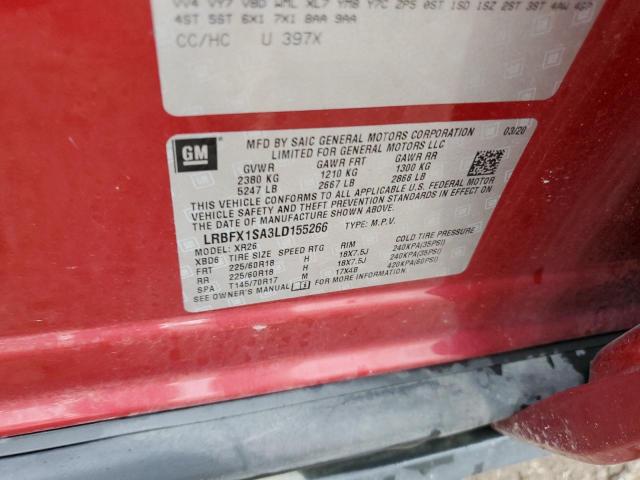 2020 BUICK ENVISION P - LRBFX1SA3LD155266
