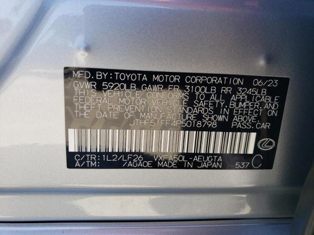 2023 LEXUS LS 500 BAS JTHF51FF4P5018798