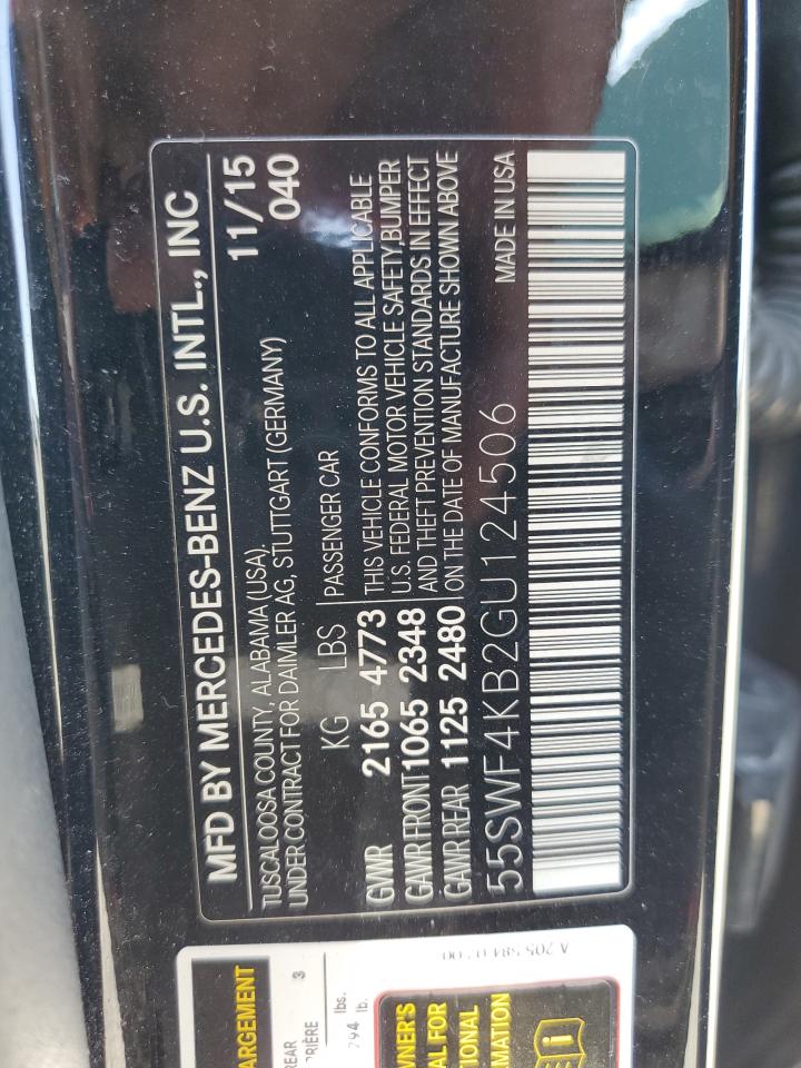 55SWF4KB2GU124506 2016 Mercedes-Benz C 300 4Matic