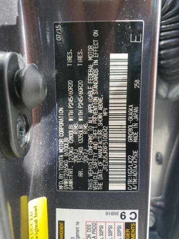 2015 TOYOTA 4RUNNER SR - JTEZU5JRXF5108042
