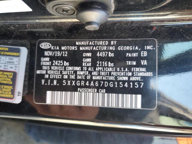 VIN 5XXGR4A67DG154157 2013 KIA Optima, SX no.13