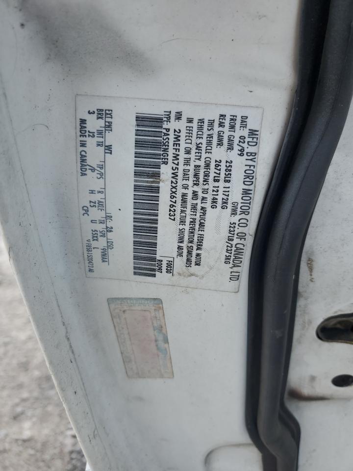 2MEFM75W2XX676237 1999 Mercury Grand Marquis Ls