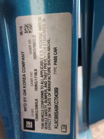 2019 CHEVROLET SPARK LS - KL8CB6SA8KC704389