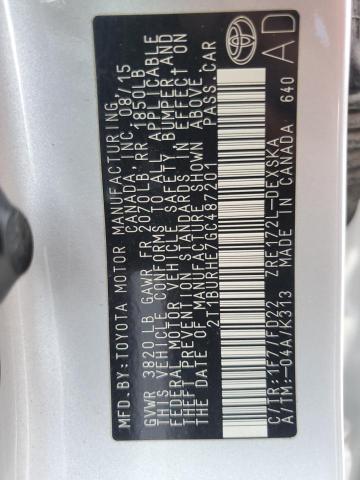 2016 TOYOTA COROLLA L - 2T1BURHE7GC487201
