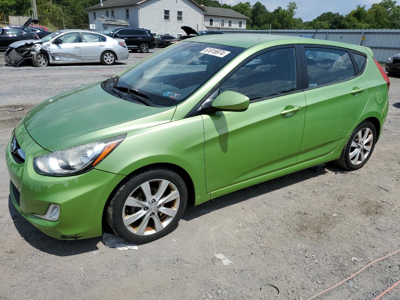 2012 Hyundai Accent Gls vin: KMHCU5AE5CU037675