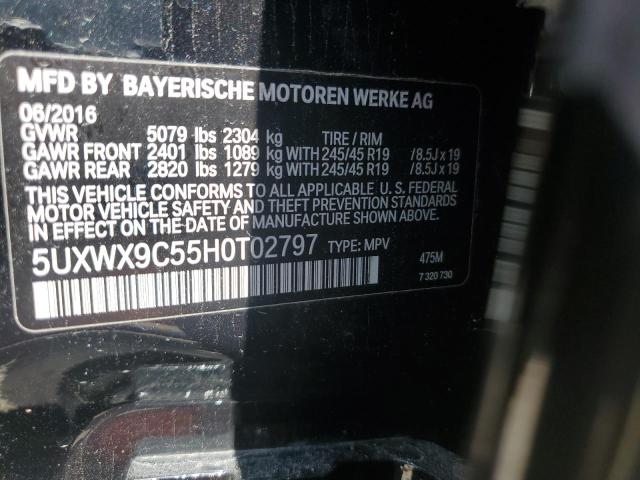 VIN 5UXWX9C55H0T02797 2017 BMW X3, Xdrive28I no.12