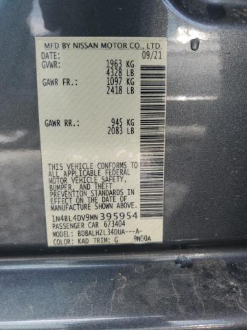 2021 NISSAN ALTIMA SV - 1N4BL4DV9MN395954