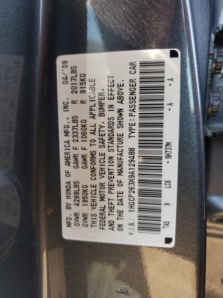 1HGCP263X9A129488 2009 Honda Accord Lx